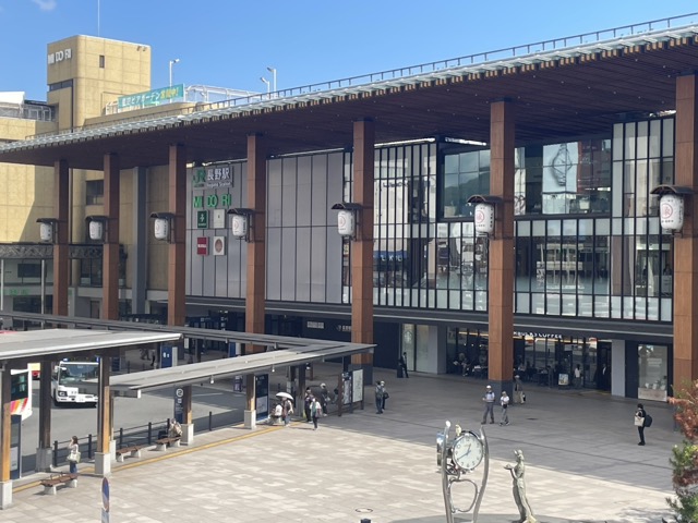 長野駅前の様子
